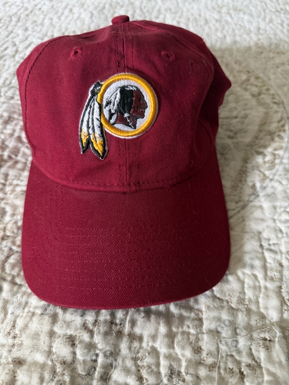 Redskins Burgundy Baseball Cap with Embroidered Logo